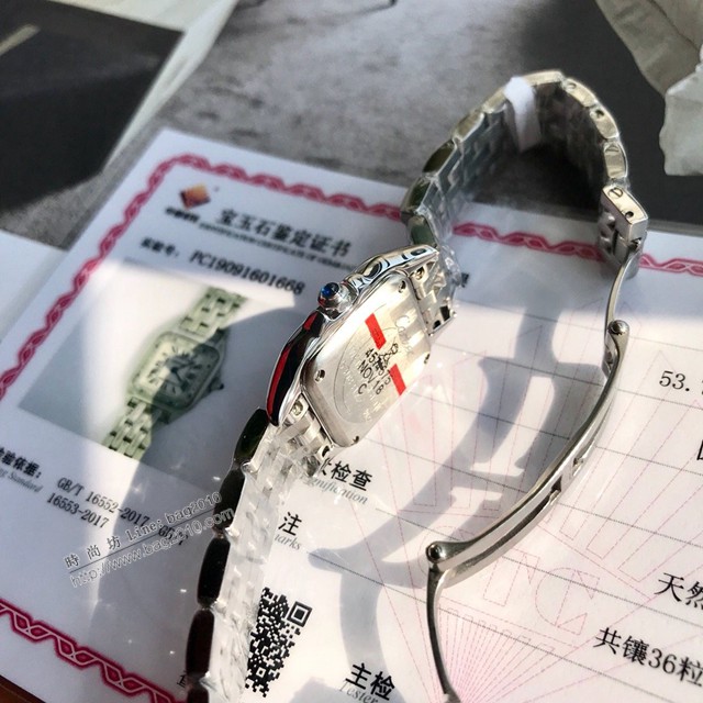卡地亞石英手錶 Cartier經典款獵豹鑽表小號女裝腕表  gjs2107